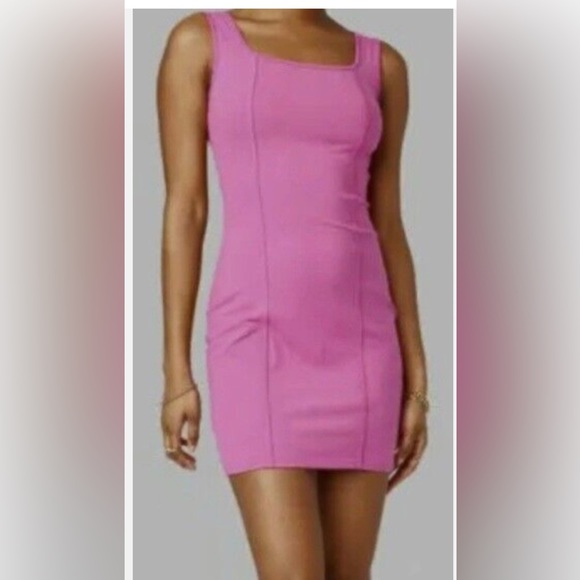Women’s Wild Fable Seamed Bodycon Sleeveless Dress Magenta - Picture 4 of 6